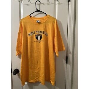 West Virginia University Mountaineers Men's T-shirt Steve & Barry's WVU Yellow